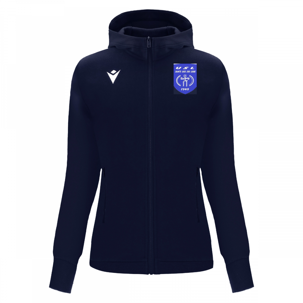 Macron Veste femme coton drum navy logo brodé | Image 1