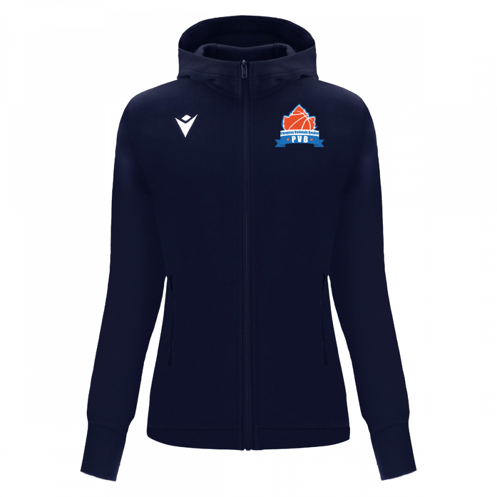 Macron Veste coton femme drum navy, logo brodé | Image 1