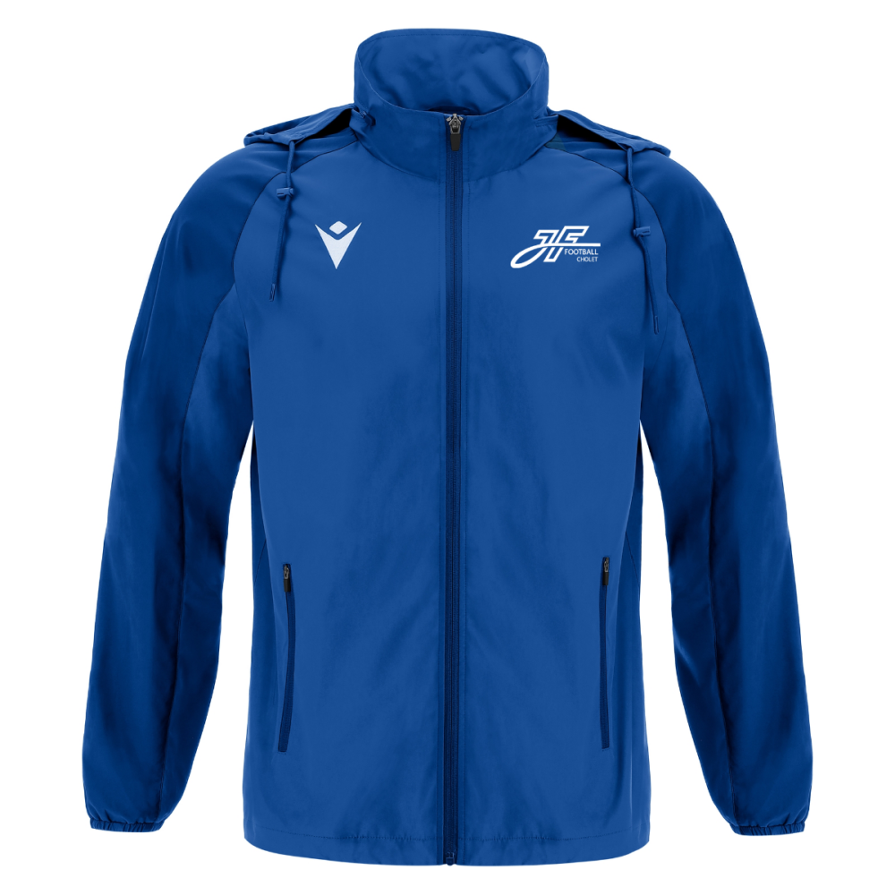 Macron Coupe-vent elbrus bleu roi logo sérigraphié | Image 1