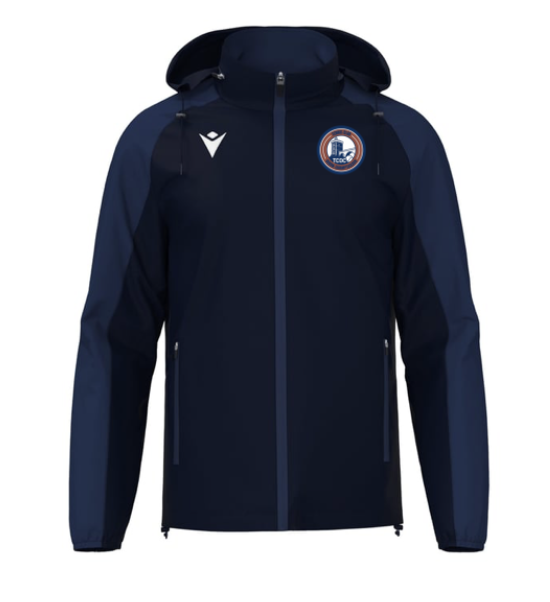 Macron Veste imperméable elbrus navy avec écusson | Image 1