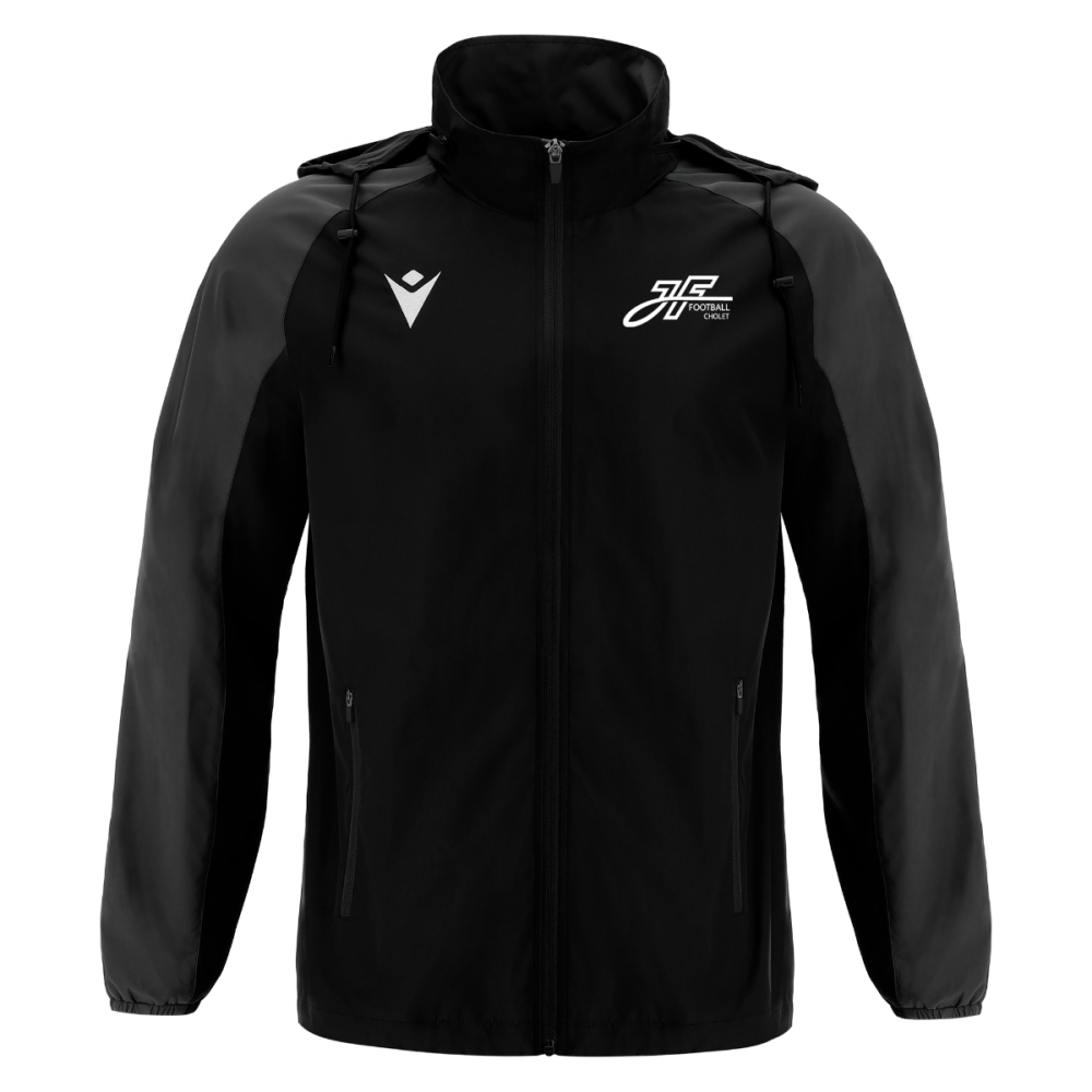 Macron Coupe-vent elbrus noir logo sérigraphié | Image 1