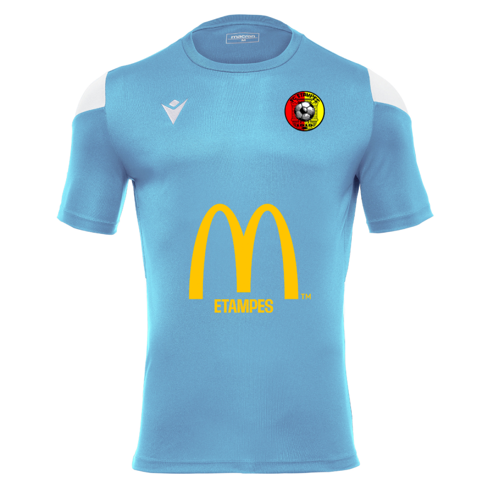 Macron Polis maillot bleu ciel / blanc mcdo | Image 1