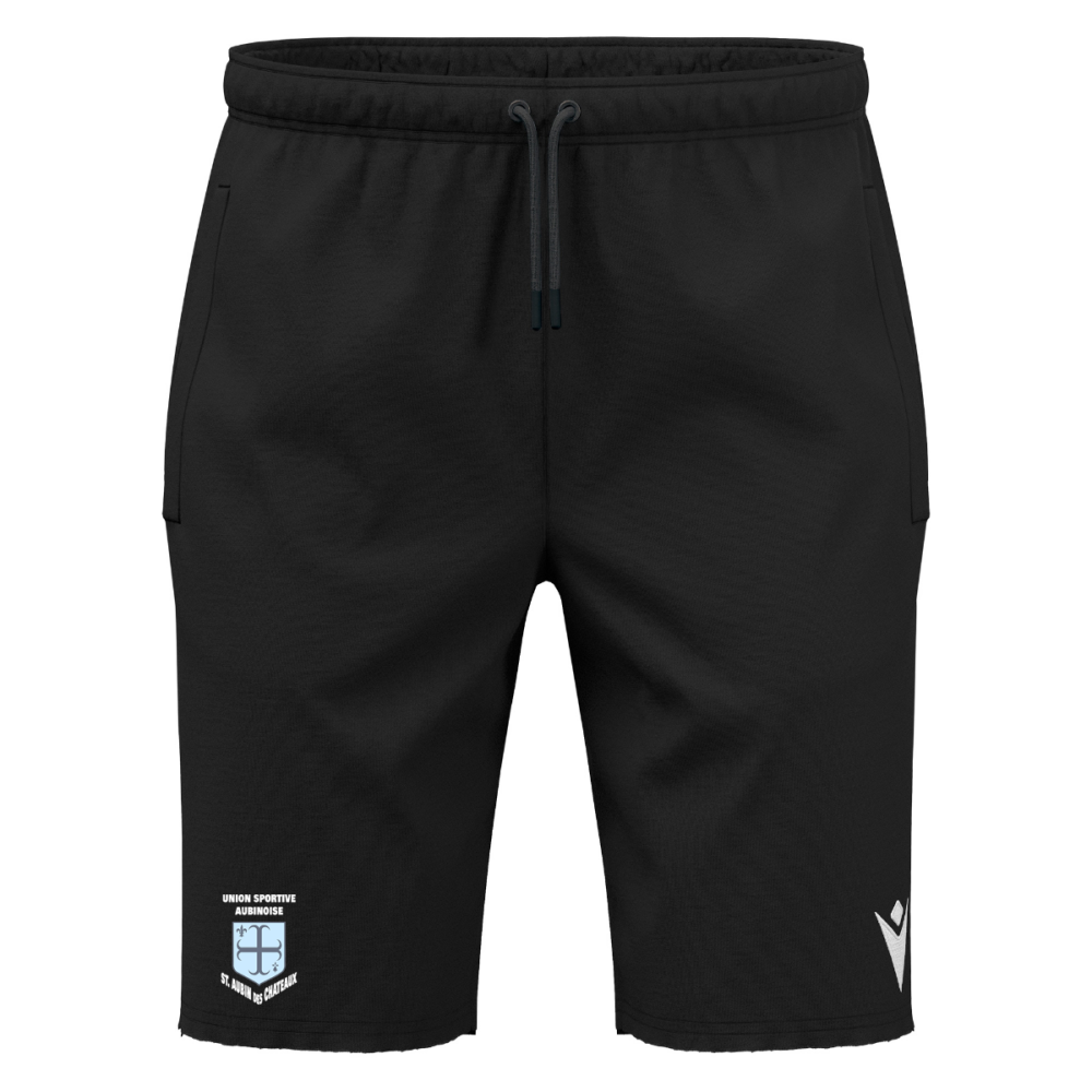 Macron Bermuda fern noir logo sérigraphié | Image 1