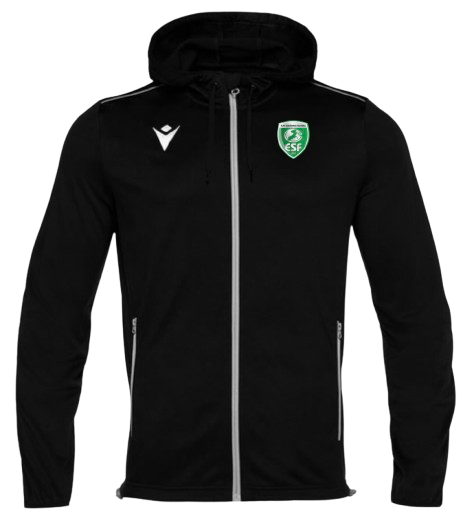 Macron Veste capuche freyr noire, logo brodé | Image 1