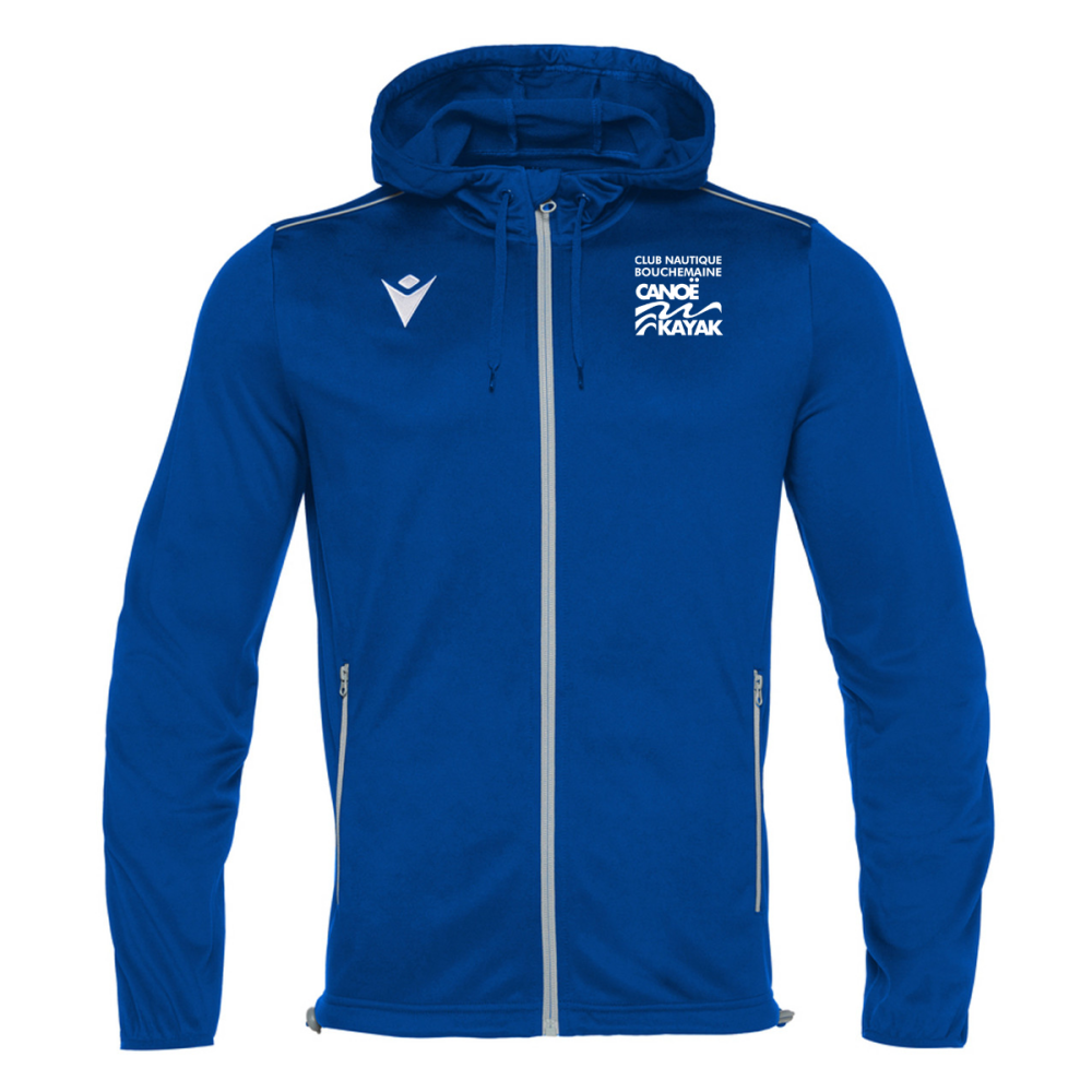 Macron Veste zip à capuche freyr bleu roi logo coeur et dos s | Image 1