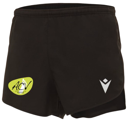 Macron Short h gaston hero noir avec logo floqué | Image 1