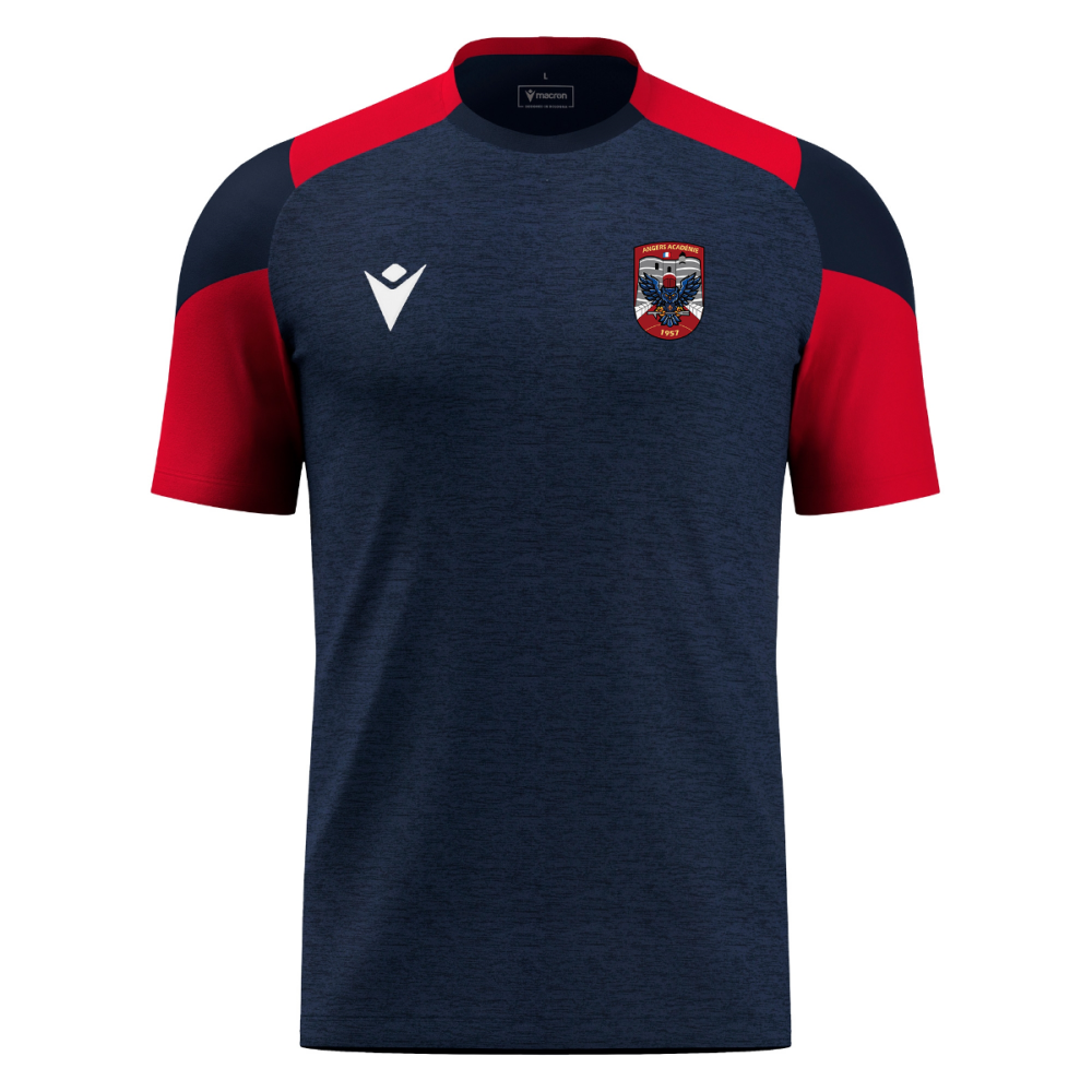 Macron Maillot pro golem navy/rouge logo sérigraphié | Image 1