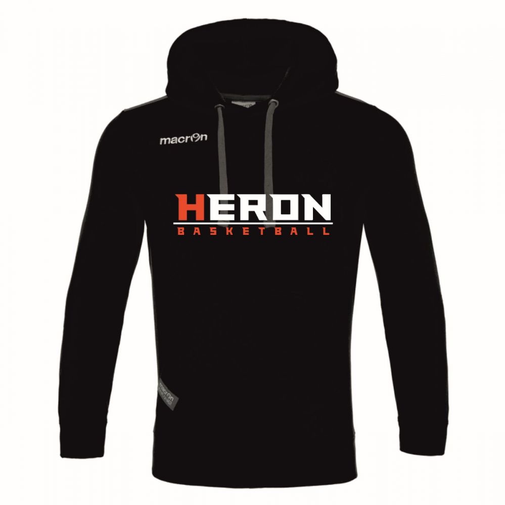 Macron Felpa cappuccio black | Immagine 1