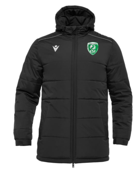 Macron Parka gyor noire avec logo brodé | Image 1