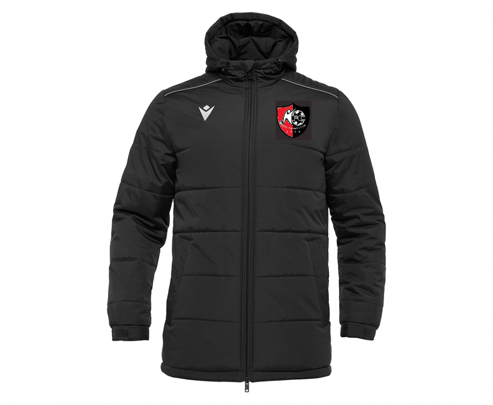 Macron Parka gyor noire avec logo brodé | Image 1