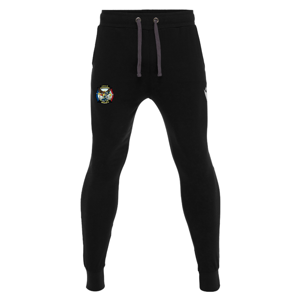 Macron Pantalon coton harp noir logo brodé | Image 1