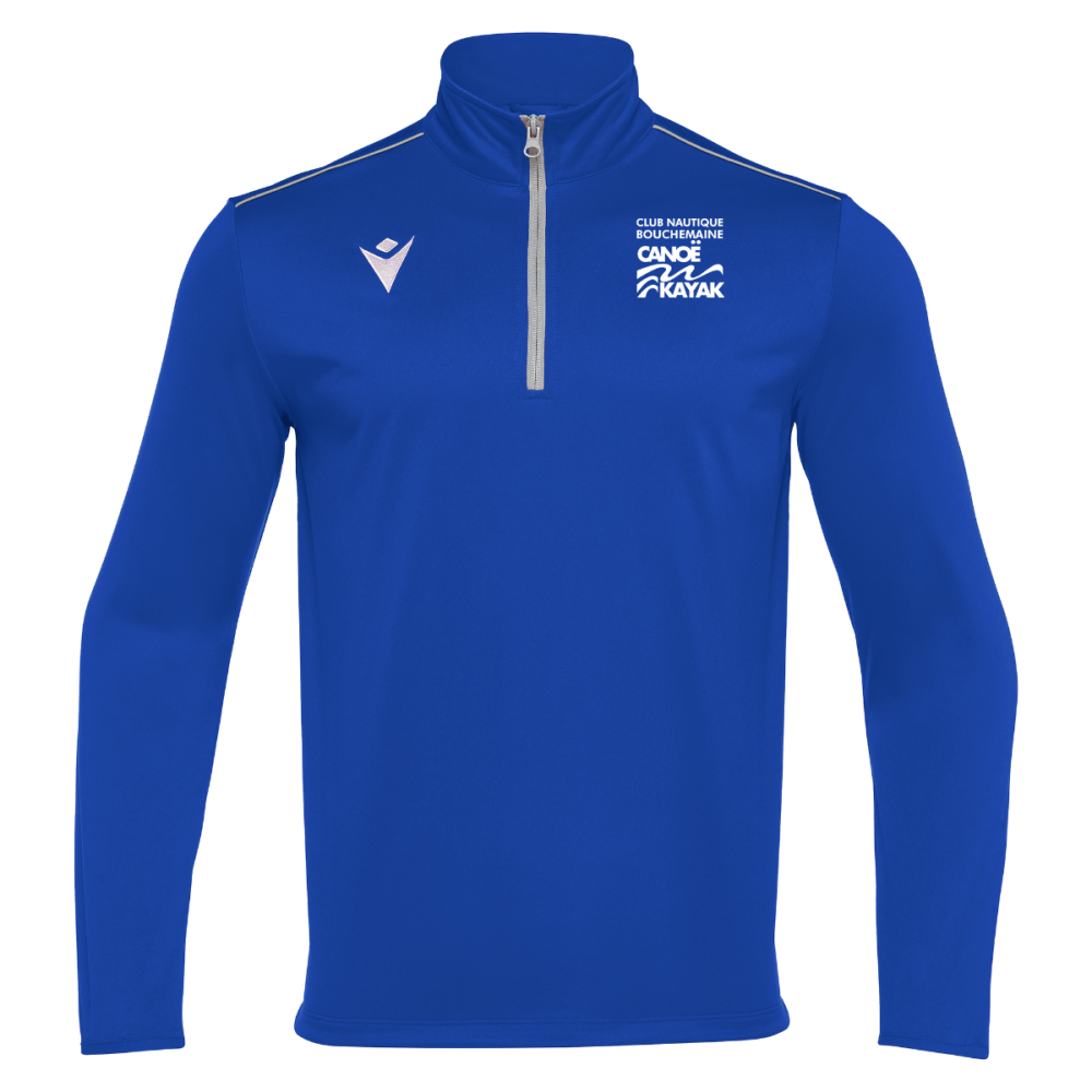Macron Sweat 1/4 zip havel bleu roi logo coeur et dos s | Image 1