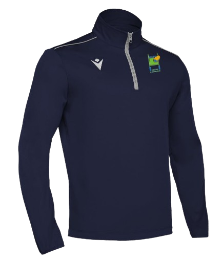 Macron Sweat 1/4 zip havel navy avec logo brodé | Image 1