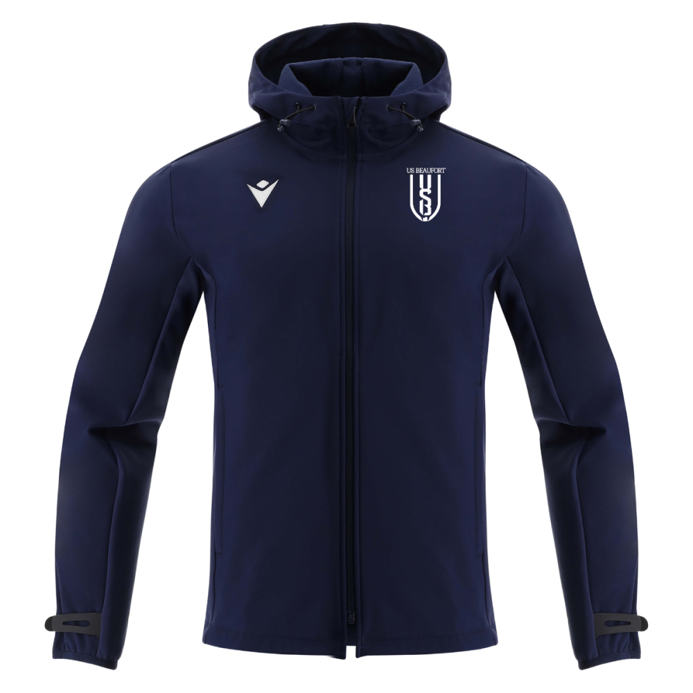 Macron Veste softshell himalaya bleu marine logo club brodé | Image 1