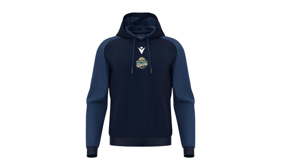 Macron Sweatshirt horn bleu marine avec ecusson decize basket | Image 1