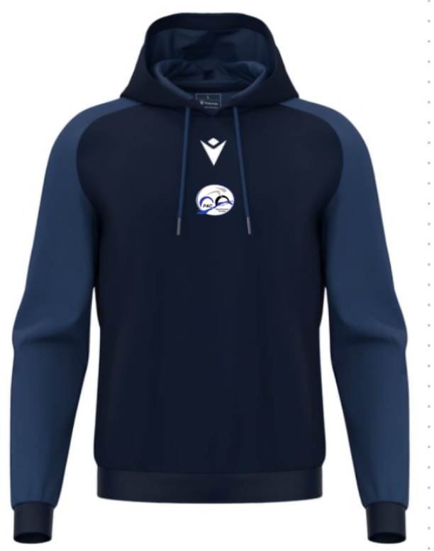 Macron Sweat capuche horn navy avec logo brodé | Image 1