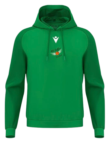Macron Sweat capuche horn vert avec logo floqué | Image 1