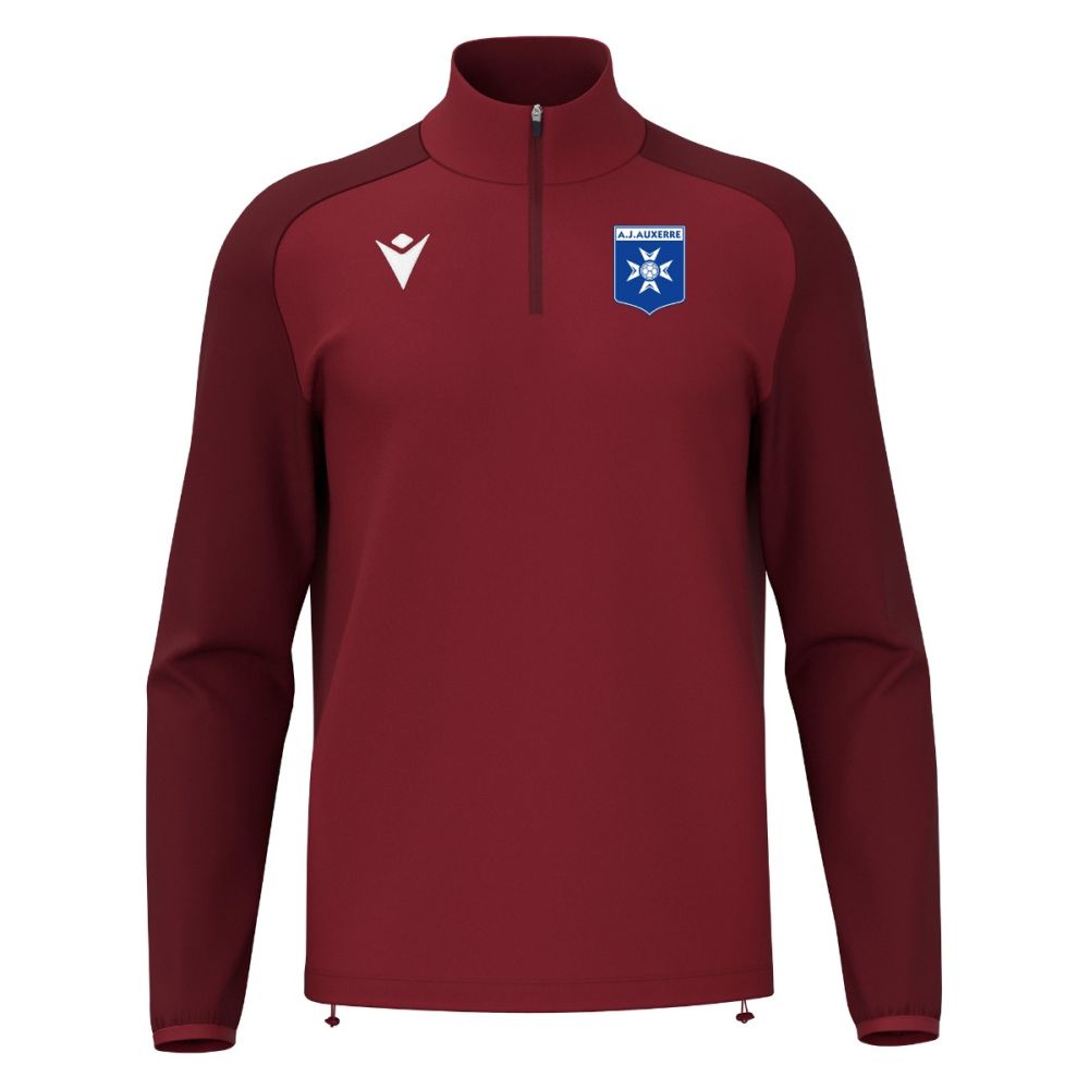 Macron Isen 1/4 zip maillot bordeaux gardien | Image 1