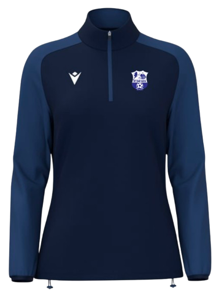 Macron Sweat 1/4 zip féminin lena navy avec logo brodé | Image 1