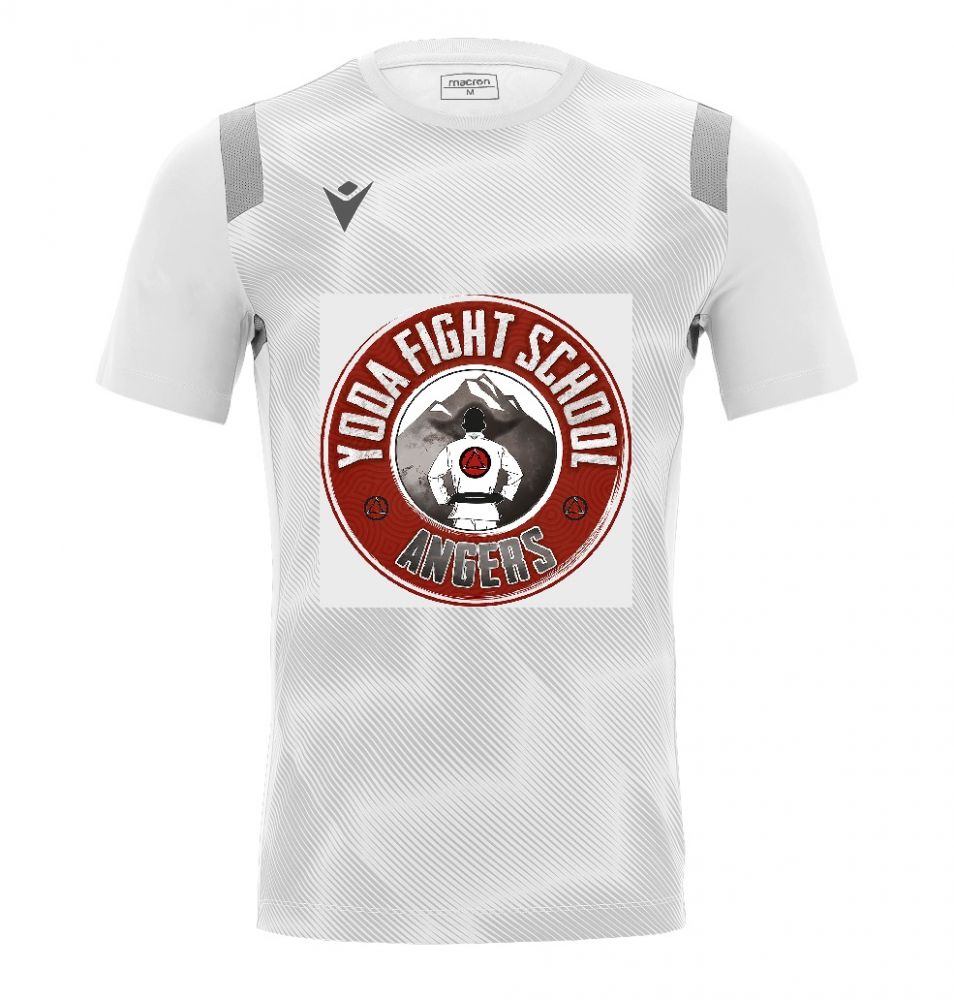 Macron Maillot rodders blanc avec logo yfs face sérigraphié | Image 1