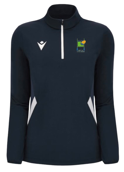 Macron Sweat 1/4 zip féminin maira navy avec logo brodé | Image 1