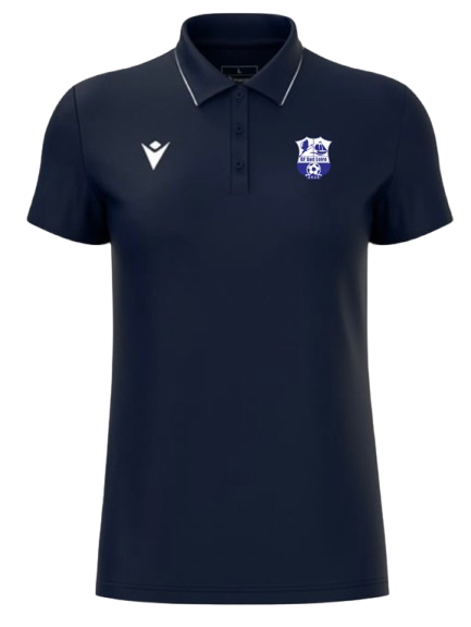 Macron Polo polyester femme melody navy avec logo floqué | Image 1