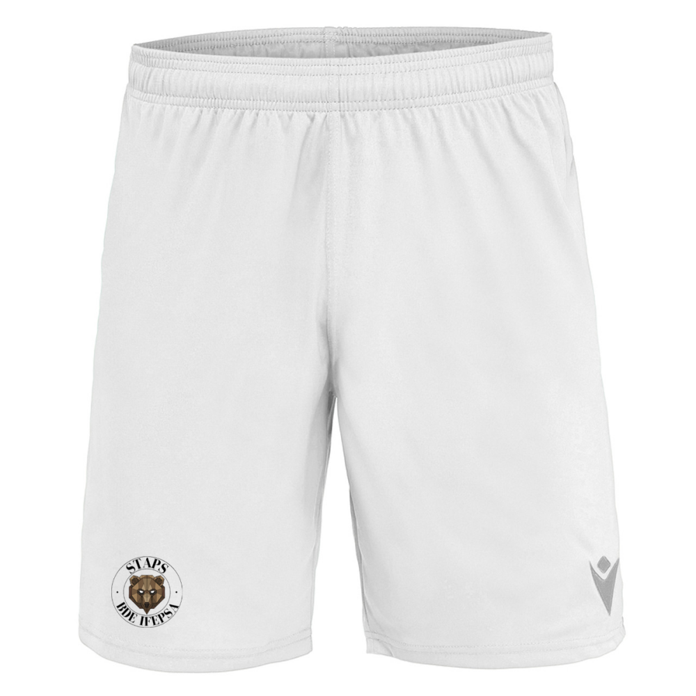 Macron Short mesa hero blanc logo sérigraphié | Image 1