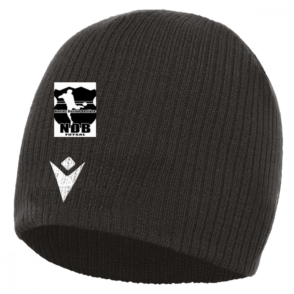 Macron Bonnet metel noir avec logo brodé | Image 1