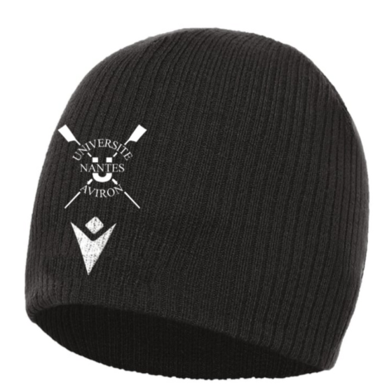 Macron Bonnet metel noir avec logo brodé | Image 1