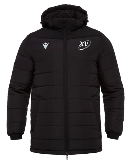 Macron Narvik jacket noire avec logo brodé | Image 1