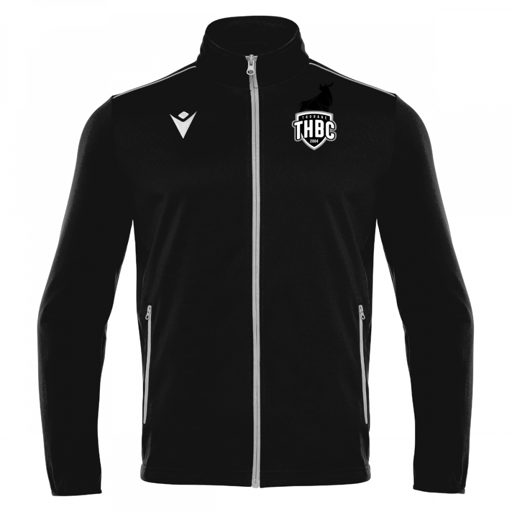 Macron Veste zippée nemesis noire logo brodé | Image 1