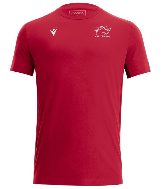 Macron Tee-shirt nevel coton rouge - logoté | Image 1