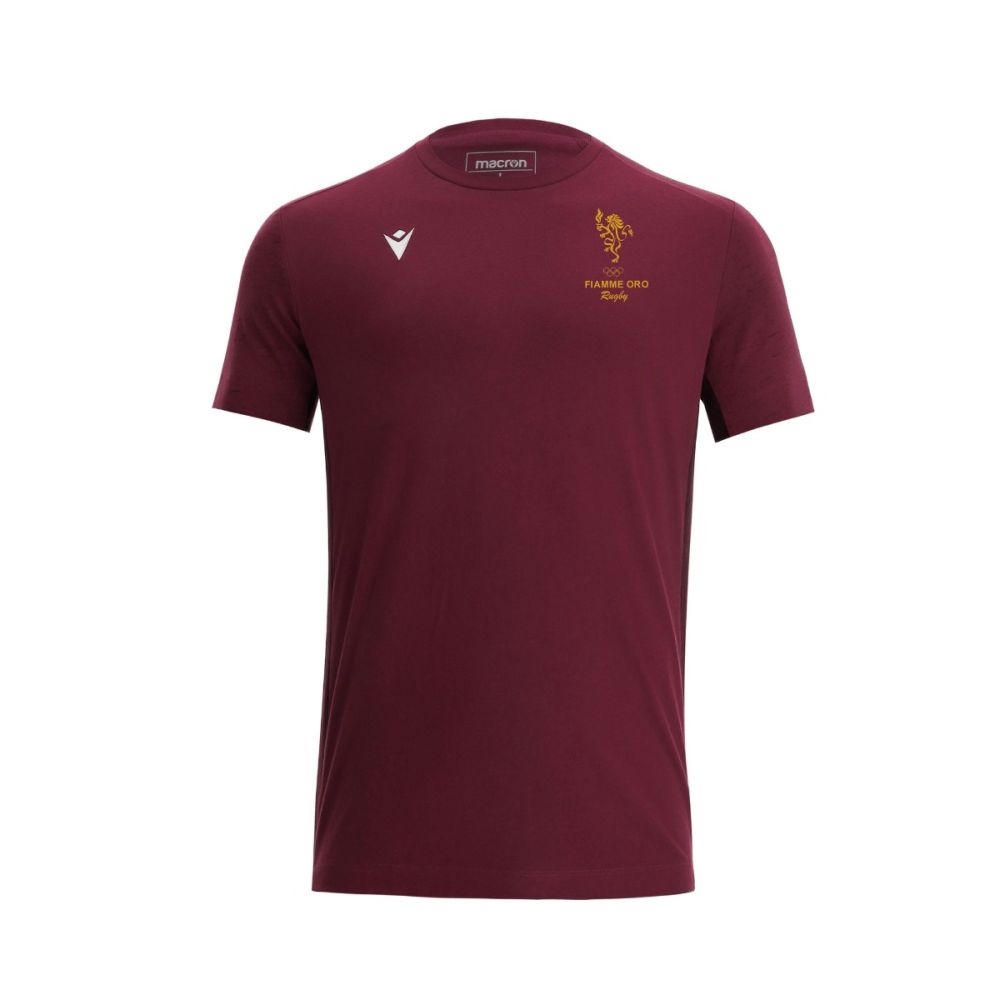 Macron T-shirt in cotone nevel granata | Immagine 1