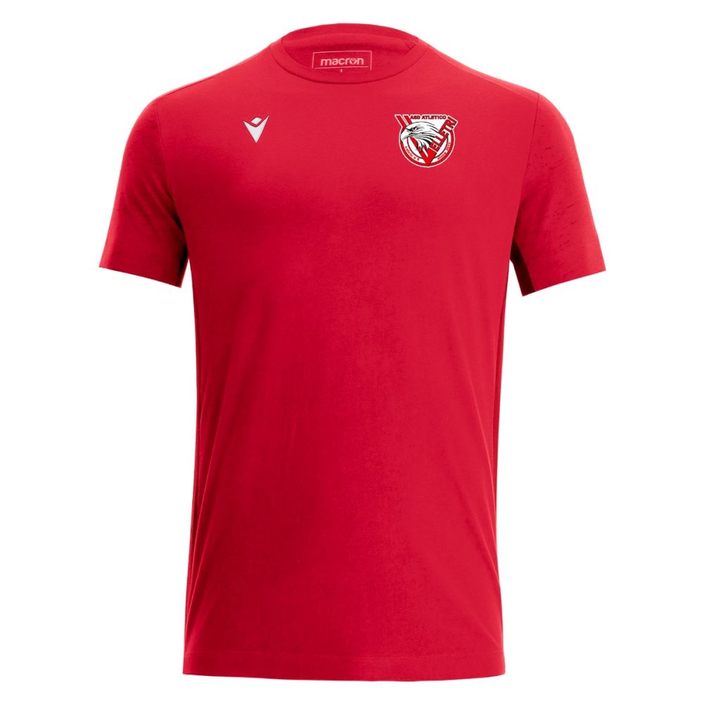 Macron T-shirt in cotone nevel rosso | Immagine 1