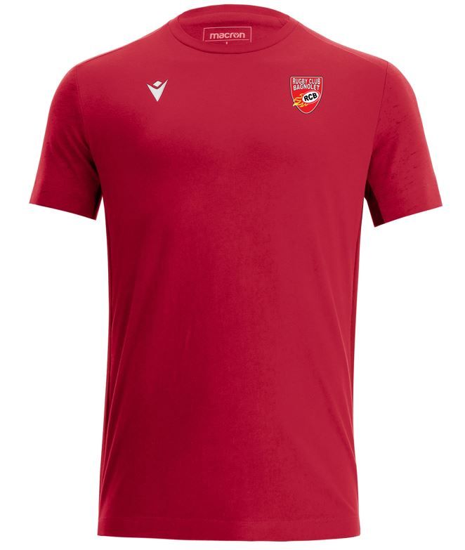 Macron Tee-shirt nevel coton rouge - logoté | Image 1