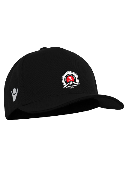 Macron Casquette peper noire avec logo brodé | Image 1