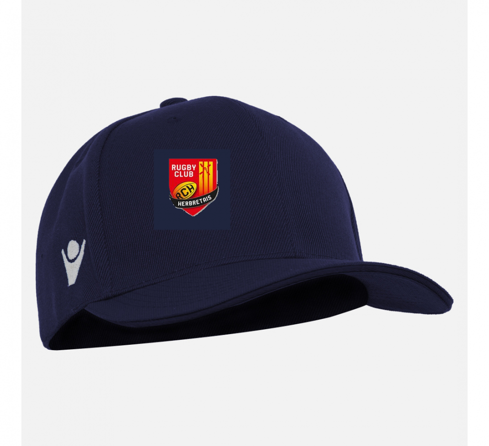 Macron Casquette pepper navy avec logo brodé | Image 1