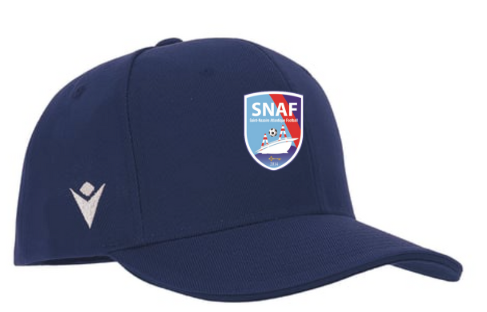 Macron Casquette pepper navy avec logo brodé | Image 1