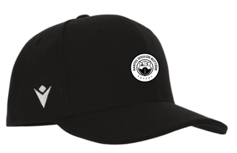 Macron Casquette pepper noire avec logo brodé | Image 1