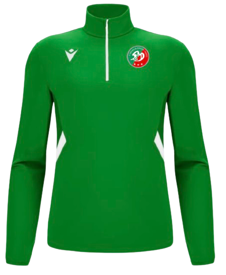 Macron Sweat 1/4 zip piave vert avec logo brodé | Image 1