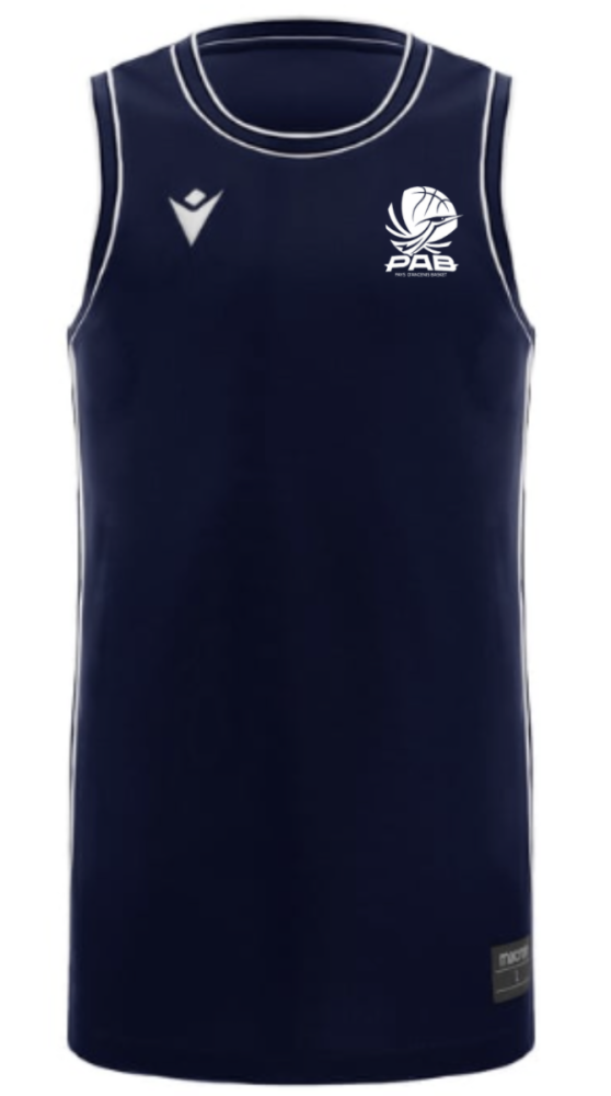 Macron Maillot homme plutonium eco blanc avec logo floqué | Image 1