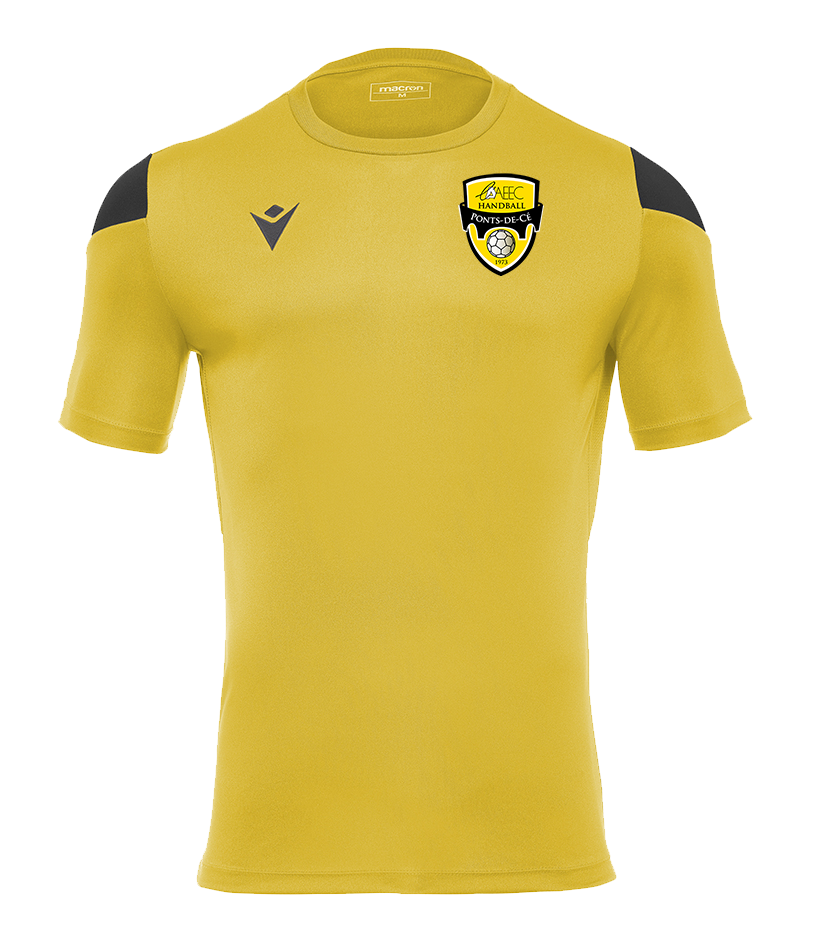 Macron Maillot polyester polis jaune/noir logos | Image 1