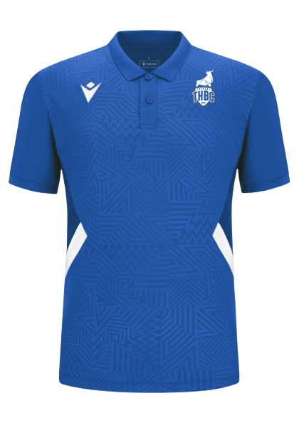 Macron Polo rap royal avec logo floqué | Image 1