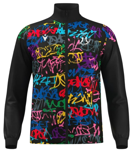 Macron Veste zippée prometheus bariolée avec logo brodé | Image 1