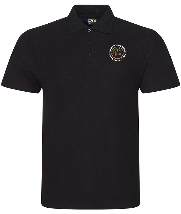 Macron Rx101 polo shirt blk jr | Image 1