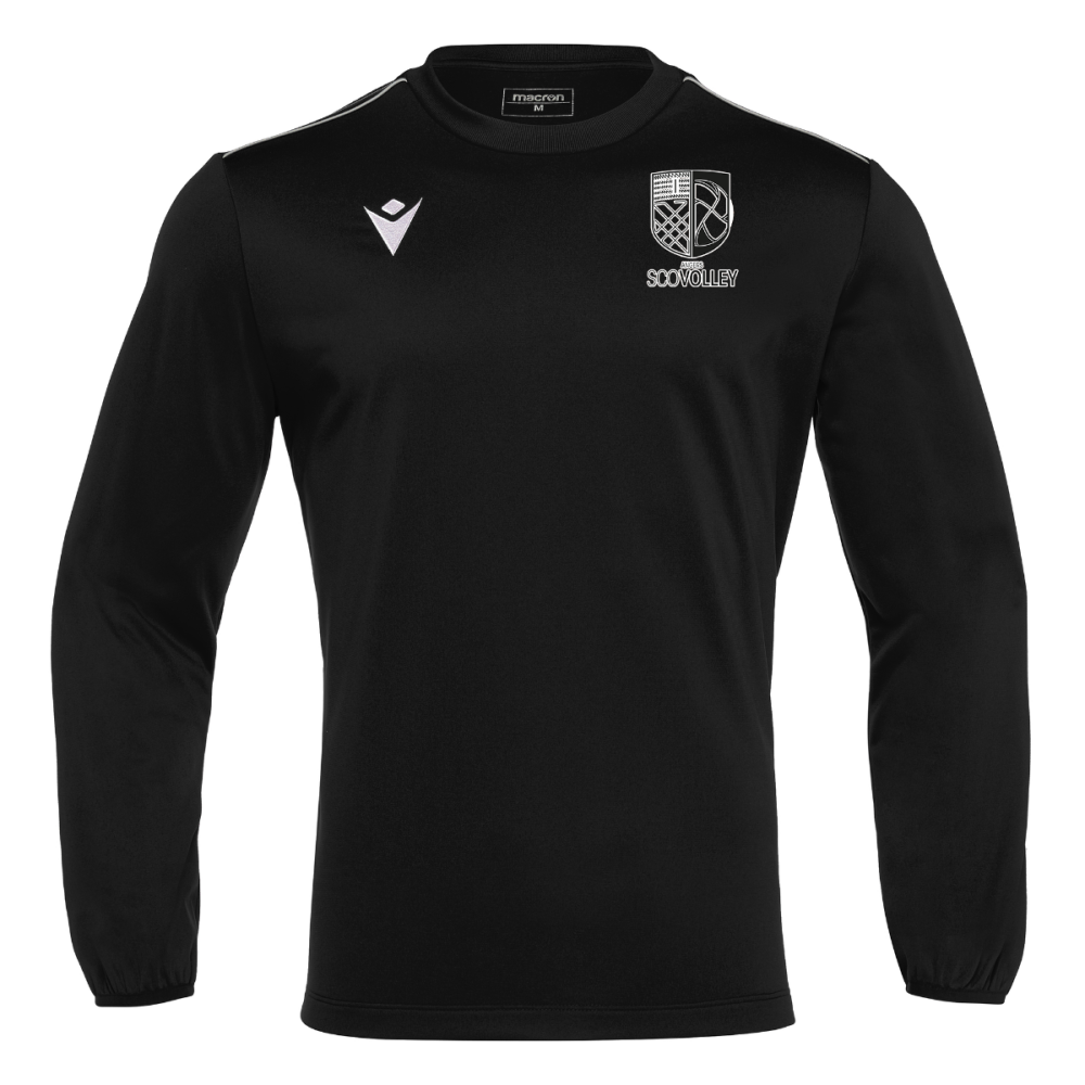 Macron Sweat salzach noir logo sérigraphié | Image 1