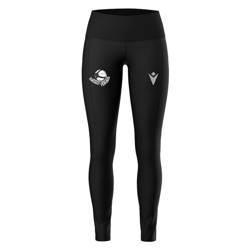Macron Legging femme sarez noir logo sérigraphié | Image 1