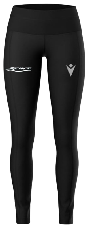 Macron Leggins femme sarez noir avec logo floqué | Image 1