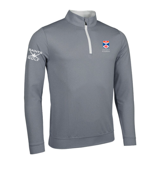 Macron Glenmuir wick 1/4 zip, silver | Image 1