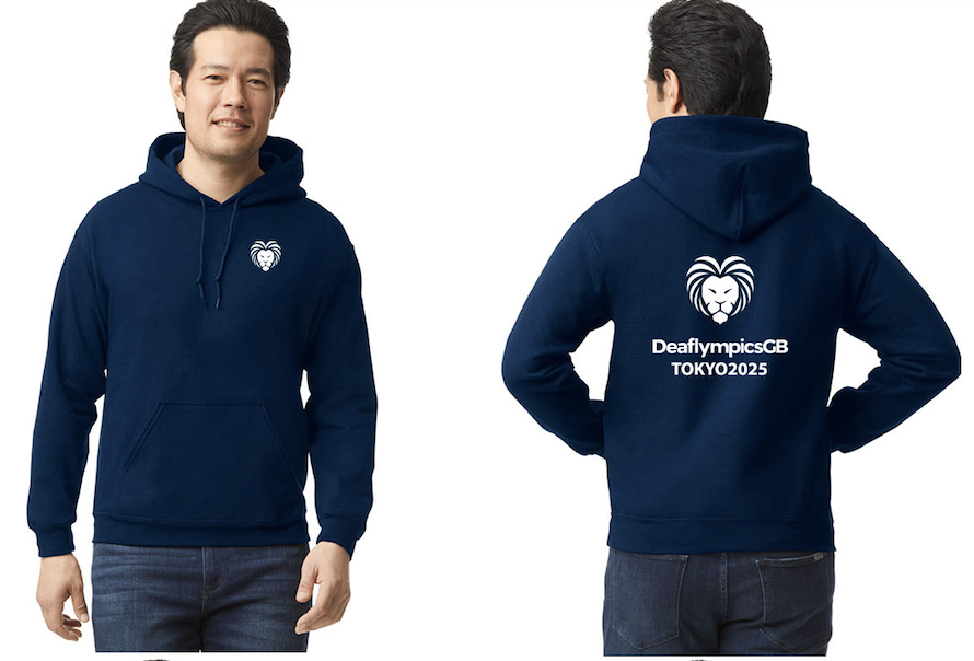Macron Deaflympicsgb navy supporters hoodie adult | Image 1